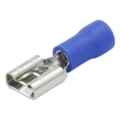 Terminal Hembra Aislada / 16-14 AWG / Conector 0.250" (6.35 mm) / Estilo Push-On / Paquete 25 Piezas
