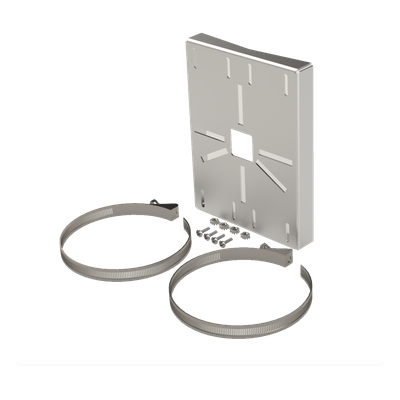 Montaje Universal para Cámara / Acero Galvanizado Calibre 16 / Poste 2' a 5' / Acabado Rugoso Fino / Exterior