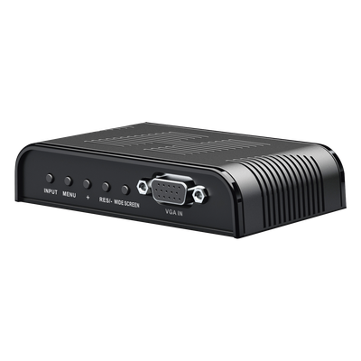 Convertidor de Video / S-Video, BNC y VGA a VGA / Resolución 1920x1200 / 6 Modos HD / Ajuste de Imagen / Fuente 5V 1A Incluida