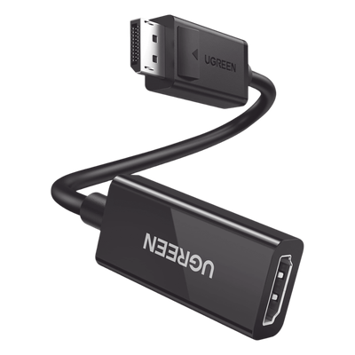 Convertidor DisplayPort a HDMI / 4K@60Hz / 3D / HDR / Blindaje Triple / 25 cm (9.84 ft) / ABS Antiinterferencias