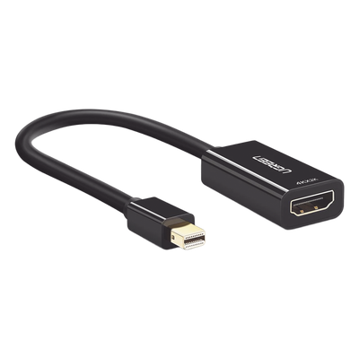 Convertidor Mini DisplayPort a HDMI / 4K@30Hz / Thunderbolt / Triple Blindaje Interno / Carcasa ABS / 25 cm (9.84 ft)