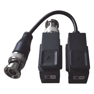 Kit Transceptor de Video / Hasta 8 Megapixel / Alcance 400 m (1312.3 ft) / HD-TVI / AHD / CVI / CVBS / Audio por Coaxitron / 100% Cobre