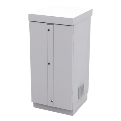 Gabinete de Seguridad / Capacidad 6 Baterías PL110D12 / Acero Galvanizado / Cierre con 2 Candados / Mesa Interior / Exterior IP / 52 kg / 775 x 755 x 558 mm