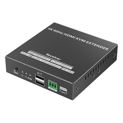 Receptor Extensor HDMI / 4K @ 60 Hz / Alcance 150 m (492.1 ft) / KVM y RS-232 / Cat 6/6a/7 / 18 Gbps