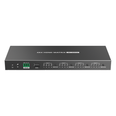 Switch Matricial HDMI / 4x4 / 4K UHD 4096x2160@60Hz / HDR10 / 18 Gbps / 600 MHz / Audio 7.1 / EDID / Downscaling Automático
