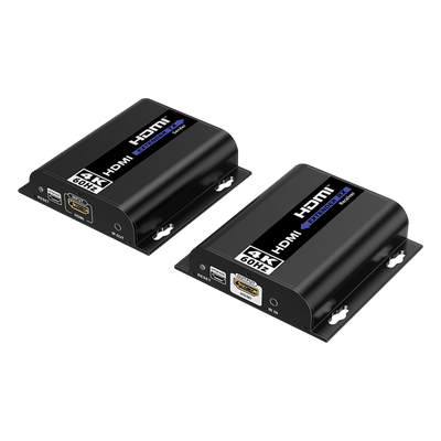 Extensor HDMI IP / 4K @60Hz / 120 m (393.7 ft) / Cat 6 / HDR10 / 18 Gbps / IR Bidireccional / Aluminio
