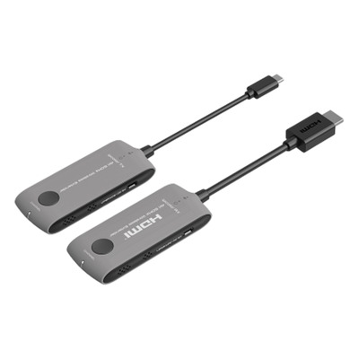 Extensor HDMI Inalámbrico / 4K@60Hz / Type-C / Wi-Fi 6 / 5 GHz / 20 m (65.6 ft) / HDCP 2.2 / 18 Gbps / 16:1 TX-RX