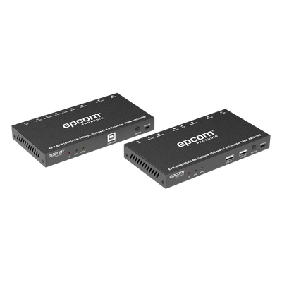 Extensor HDMI HDBaseT / 4K2K@60Hz / HDR 4:4:4 / 18 Gbps / Alcance 100 m (328 ft) / USB KVM / IR Bidireccional / PoC / HDCP 2.2