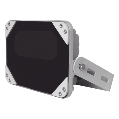 Iluminador IR / 90° Cobertura / 45 m (147.6 ft) / 850 nm / IP66 / Montaje en Pared