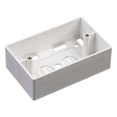 Caja de Pared Universal / 6 Puertos / 70x115x36 mm / UL 94V-0 / ANSI/TIA/EIA-568-C.2 / 0.23x0.38x0.12 ft