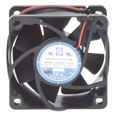Ventilador Axial Anticondensante / 60 x 60 x 25 mm / 12 Vcc / 4390 RPM / 25.0 CFM / Unión Sellada