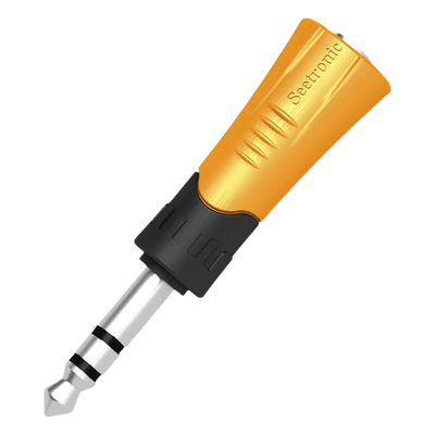 Adaptador de Audio Estéreo / 1/4" (6.35 mm) a Jack 3.5 mm / Carcasa Plástica Resistente