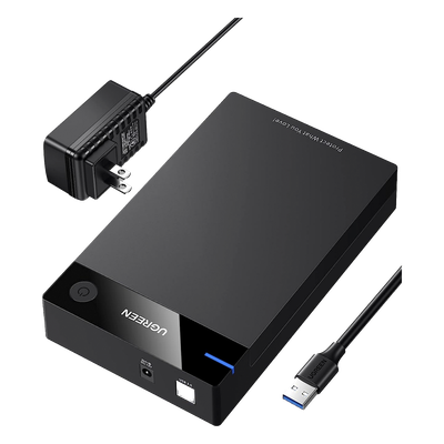 Enclosure para Disco Duro / USB 3.0 con UASP / SATA I/II/III / 3.5" y 2.5" / Hasta 16 TB / Sin Herramientas / Cable 1 m (3.3 ft)