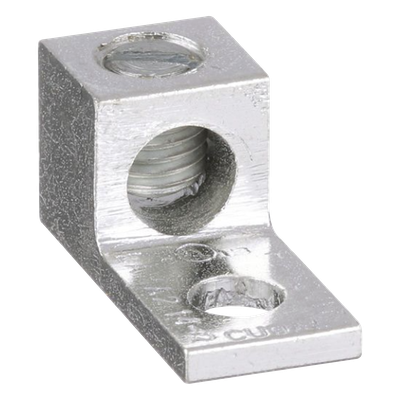 Conector Mecánico de Aluminio / Un Orificio 1/4" / Un Barril / Cable 14 a 2 AWG / 600 V / 90°C