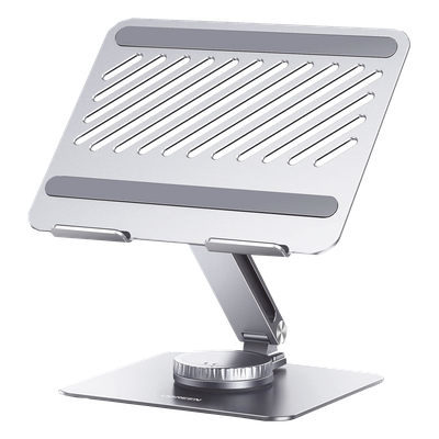 Soporte para Laptop / Giratorio 360° con Bloqueo / Aluminio / Carga 5 kg / 10 a 17.3 Pulgadas / Ajustable y Plegable