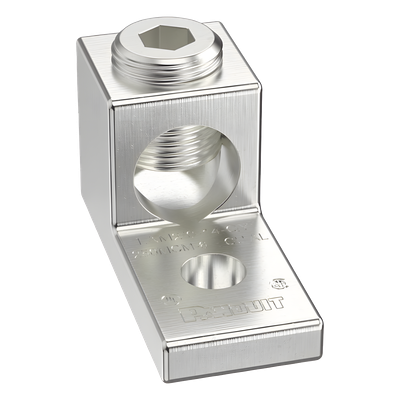 Terminal Mecánico de Aluminio / Cable 14 - 2/0 AWG / Orificio 1/4" / 600 V / 90 °C / UL-CSA