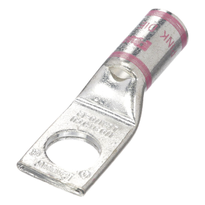 Zapata de Compresión / Calibre 1/0 AWG / Barreno 1/2 pulgada / Acero Galvanizado / 1 Orificio / Talón para Mirilla