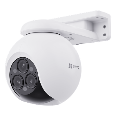 Cámara PT IP / Triple Lente / 2K+ / Zoom Óptico 12x / Wi-Fi 2.4 GHz / Panorámica 360° / Audio Bidireccional / IP67