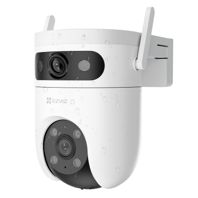 Cámara IP PT Dual-Lente / 6 Megapixel / Wi-Fi 6 / Visión Nocturna Color 40 m (131.2 ft) / IR 30 m (98.4 ft) / Detección IA Humano-Vehículo / Defensa Activa