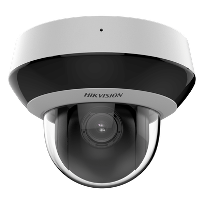 Mini Domo PTZ IP / 2 Megapixel / 4X Zoom Óptico / IR EXIR 20 m (65.6 ft) / WDR 120 dB / Audio Integrado / IP66 / IK10 / PoE