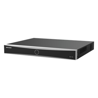 NVR IP / 16 Canales / 12 Megapixel (4K) / AcuSense / Reconocimiento Facial / 1 Bahía HDD / HDMI 4K / Sin PoE