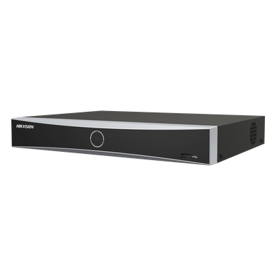 NVR IP / 12 Megapixel (4K) / 8 Canales / 8 Puertos PoE+ / Reconocimiento Facial / AcuSense / Alcance PoE 300 m (984.3 ft)