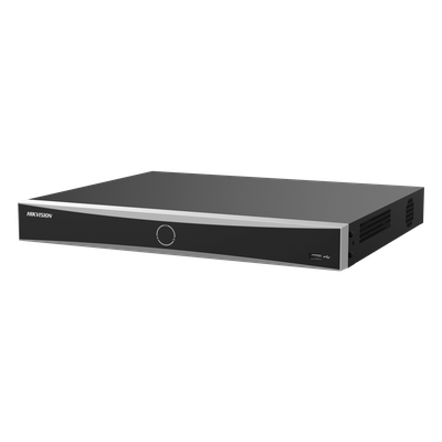 NVR IP / 12 Megapixel (4K) / 8 Canales / 8 Puertos PoE+ / 80W Total / 2 Bahías HDD / HDMI 4K / Alarmas I/O / PoE Extendido 300 m (984.3 ft)