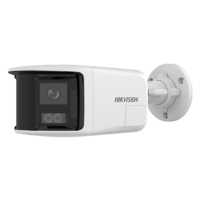 Cámara Bala IP / 6 Megapixel / Dual Light 30 m (98.4 ft) / Ángulo Panorámico 180° / Audio Bidireccional / IP67 / PoE 802.3af