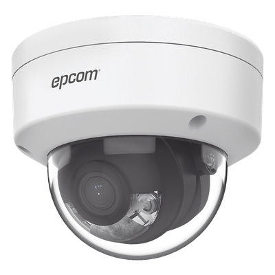 Domo IP / 4 MP / Lente 2.8 mm / ColorVu / AcuSense / PoE / H.265+ / IP67 / IK08 / WDR 120 dB / Luz blanca 30 m (98 ft)