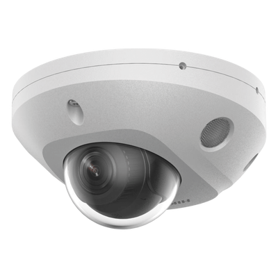 Mini Domo IP / 4 Megapixel / Dual Light 30 m (98.4 ft) / WDR 120 dB / IP67 / PoE / MicroSD 512 GB