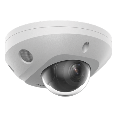 Mini Domo IP / 6 Megapixel / Dual Light 30 m (98.4 ft) / AcuSense / WDR 120 dB / IP67 IK8 / PoE