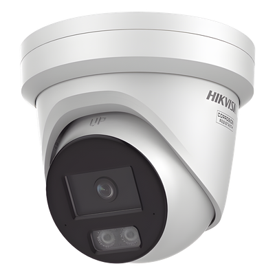 Turret IP / 6 Megapixel / Lente 2.8 mm / 98 ft IR + Luz Blanca / 2 Micrófonos / IP67 NEMA 4X / WDR 130 dB / AcuSense 3.0 / AcuSeek