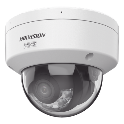 Domo IP / 8 Megapixel / Lente 2.8 mm / 98 pies IR + Luz Blanca / 2 Micrófonos / IP67 NEMA 4X / WDR 130 dB / AcuSense 3.0 / AcuSeek