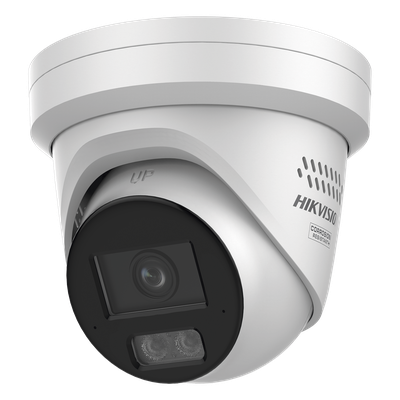 Turret IP / 8 Megapixel / Lente 2.8 mm / 98 pies IR + Luz Blanca / 2 Micrófonos / IP67 / Estrobo / WDR 130 dB / AcuSense 3.0 / AcuSeek / NEMA 4X