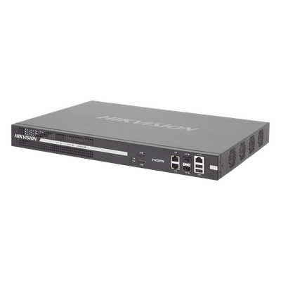 Decodificador de Vídeo IP / 8 Salidas HDMI 4K UHD / 128 Canales Simultáneos / Videowall 25 Cámaras por Pantalla / Dual Ethernet Gigabit / Fibra Óptica