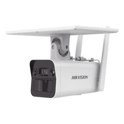 Kit Solar IP Autónomo / 4 Megapixel / Doble Detección Radar + PIR / IR 10 m (32.8 ft) / 4G con SIM / Audio Bidireccional / IP67 / Autonomía 11 Días