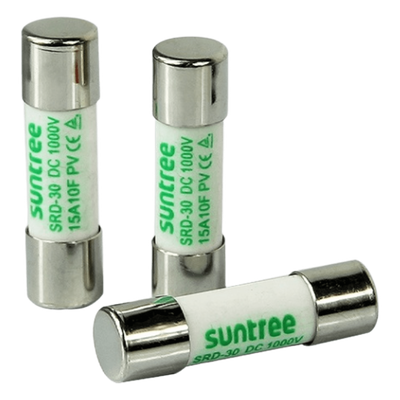 Fusible DC / 1000V / 25A / Limitación 20kA / 10x38mm / Aplicación Fotovoltaica