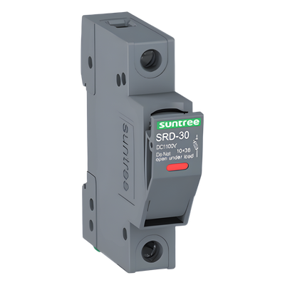 Porta Fusible DC / 1000V / 1 Polo / Riel DIN 35 mm / 30 kA / 1-30 A / IP20