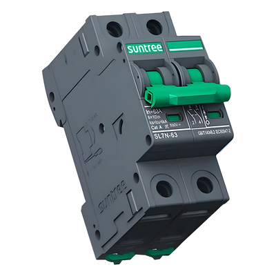 Interruptor Termomagnético DC / 2 Polos / 20 A / 800 Vcc / Curva C / 6 kA / Riel DIN