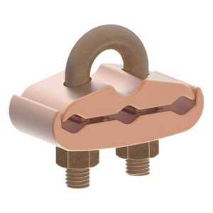 Conector Mecánico / 3 Cables Cobre 2/0 AWG - 250 KCMIL / Varilla 5/8" - 3/4" / Torque 480 lbf·in / UL467 Conector Mecánico / 3 Cables Cobre 2/0 AWG - 250 KCMIL / Varilla 5/8" - 3/4" / Torque 480 lbf·in / UL467