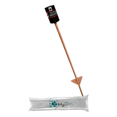 Electrodo de Tierra Física / 15 A / Filtro LCR 12.5 cm / Altura 97 cm / Compuesto H2OHM / Diseño Modular Electrodo de Tierra Física / 15 A / Filtro LCR 12.5 cm / Altura 97 cm / Compuesto H2OHM / Diseño Modular