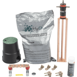 Kit de tierra física modelo TG45AB con Electrodo Magnetoactivo, capacidad: 45 AMP