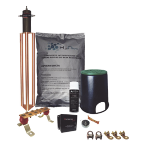 Kit de Tierra Física / Electrodo Magnetoactivo 45 A / Resistencia < 2 Ohm / Supresor de Picos SOHO / Instalación Permanente 20 Años Kit de Tierra Física / Electrodo Magnetoactivo 45 A / Resistencia < 2 Ohm / Supresor de Picos SOHO / Instalación Permanente 20 Años