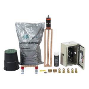 Kit de Puesta a Tierra / Electrodo Magnetoactivo / Capacidad 400 A / Resistencia < 2 Ω / Compuesto H2OHM Orgánico Certificado Kit de Puesta a Tierra / Electrodo Magnetoactivo / Capacidad 400 A / Resistencia < 2 Ω / Compuesto H2OHM Orgánico Certificado
