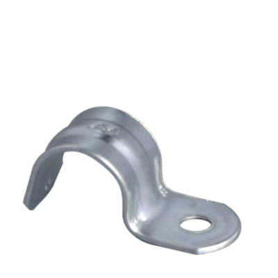 Abrazadera Tipo Uña / Conduit 3/4" (19.05 mm) / Acero Galvanizado 1.2 mm / Acabado Zincado Electrolítico 5 micras / Montaje Universal