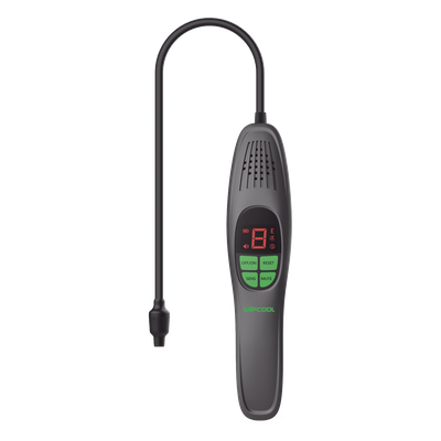 Detector de Fugas de Refrigerante / Sensor de Diodo Calentado / Detección ≤3 g/año / Tiempo de Reacción ≤3 segundos / Sonda Flexible 420 mm / Autonomía 7 horas