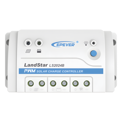 Controlador Solar PWM / 20 A / 12/24 VCC / RS-485 / Baterías Gel-AGM-Selladas / Parámetros Configurables