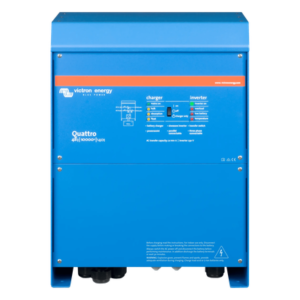 Inversor Cargador de Onda Pura / Entrada 48 Vcc / Salida 8000 W 230 Vca 60 Hz / Conmutación 20 ms / PowerAssist Híbrida / Dos Entradas CA / 10 kVA