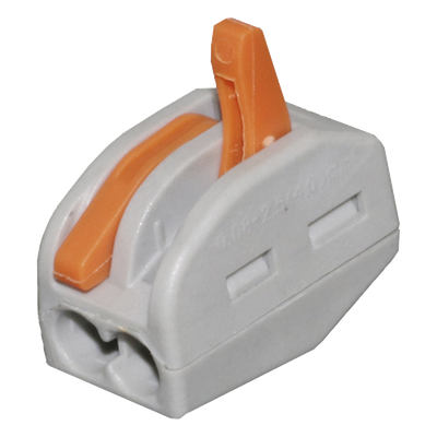 Conector de Presión / 1 Entrada 1 Salida / 12AWG-28AWG / 250V 32A / -20°C a 70°C / 0.47 x 0.83 x 0.59 in