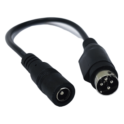 Adaptador DC / Jack Hembra 5.5x2.1mm a Minidin 4 Pines Macho / 168mm / DVR y NVR